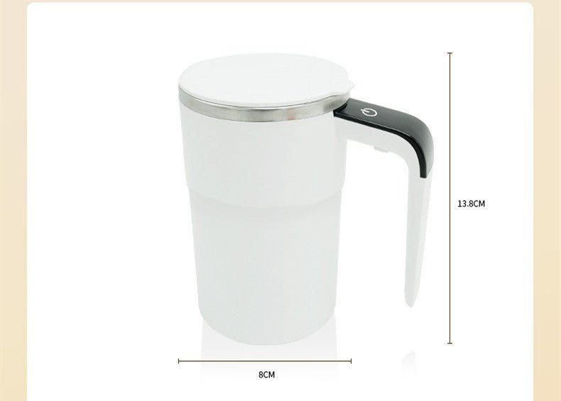 Self Stirring Electric Coffee Mug USB Rechargeable Automatic Magnetic Cup IP67 Waterproof Food-Safe Stainless Steel