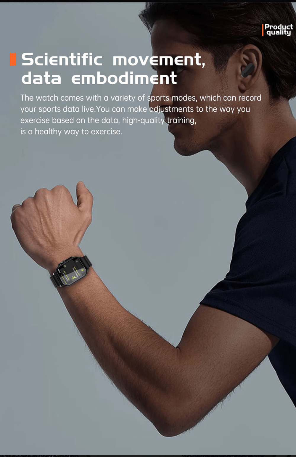 Hepu - 2-in-1 Smart Watch and Earbuds