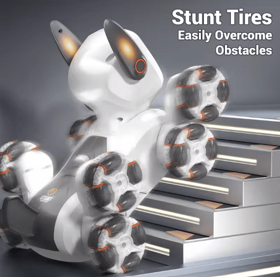 8‑Wheel Multi‑Functional Robot Dog with Remote Control