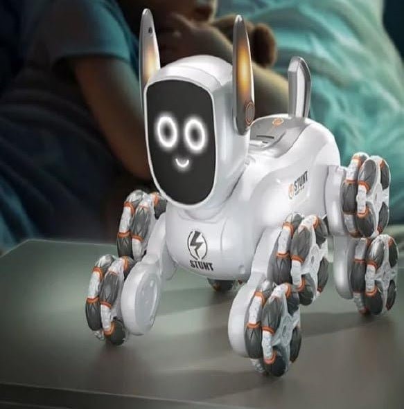 8‑Wheel Multi‑Functional Robot Dog with Remote Control