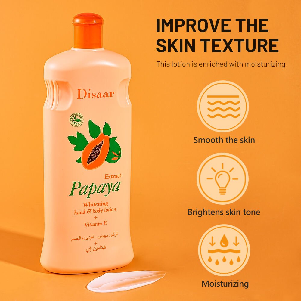 Disaar - Papaya Extract Whitening Hand & Body Lotion + Vitamin E