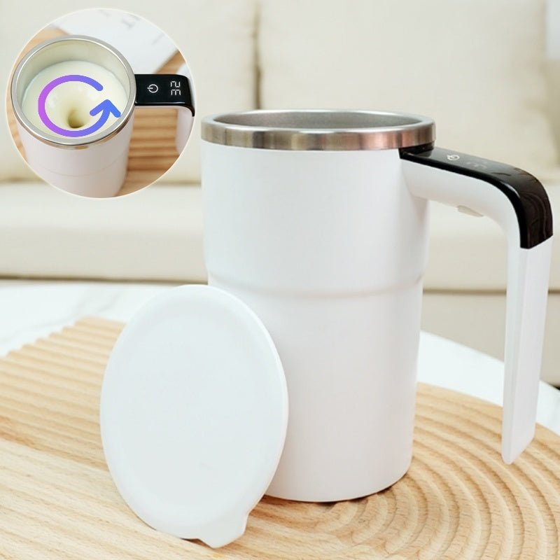 Self Stirring Electric Coffee Mug USB Rechargeable Automatic Magnetic Cup IP67 Waterproof Food-Safe Stainless Steel
