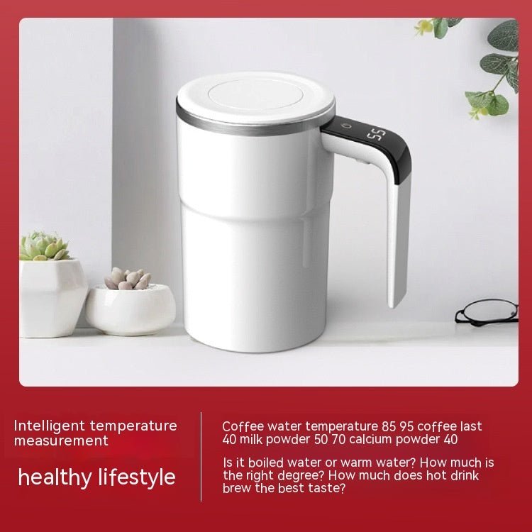 Self Stirring Electric Coffee Mug USB Rechargeable Automatic Magnetic Cup IP67 Waterproof Food-Safe Stainless Steel