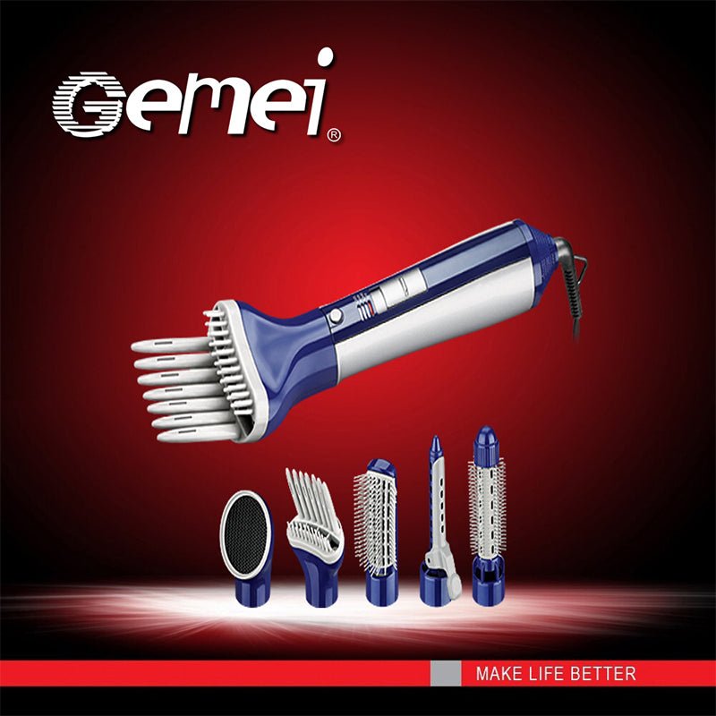 Gemei - 6 in 1 Hot Air Styler