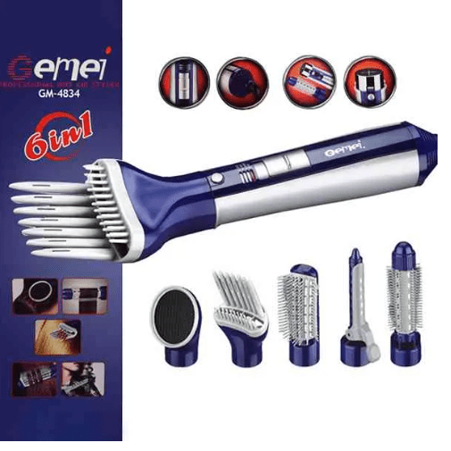 Gemei - 6 in 1 Hot Air Styler