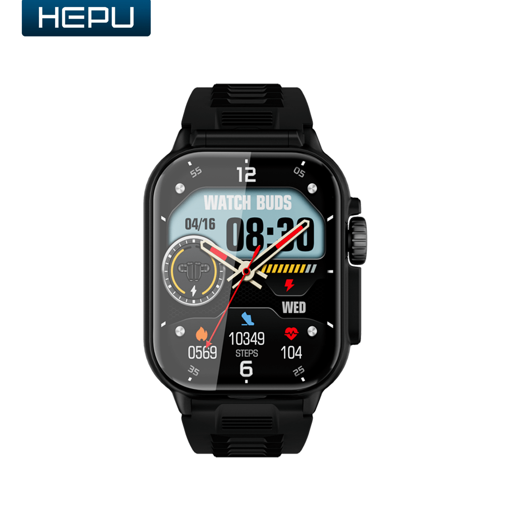 Hepu - 2-in-1 Smart Watch and Earbuds