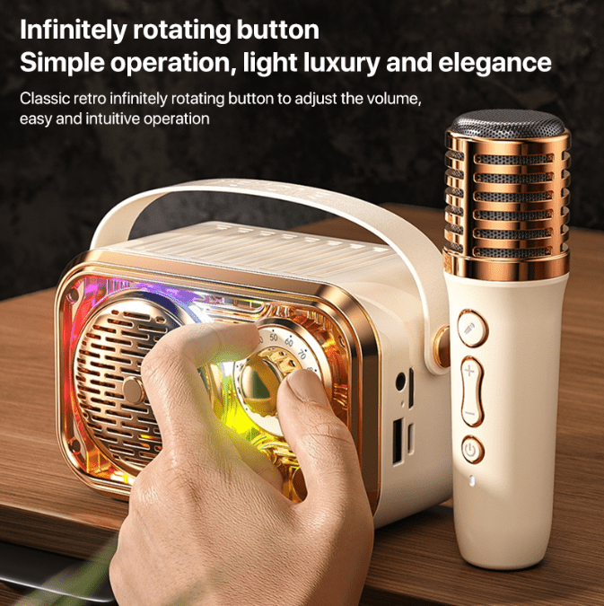 Karaoke Wireless Bluetooth Speaker with Mic