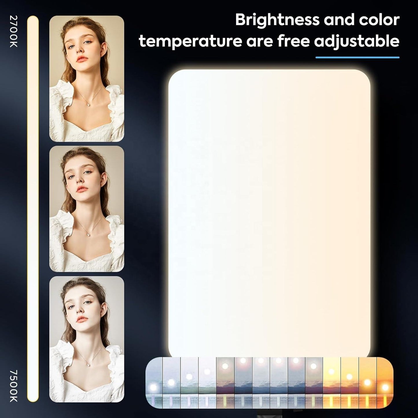LED Panel Light Kit with Tripod Stand