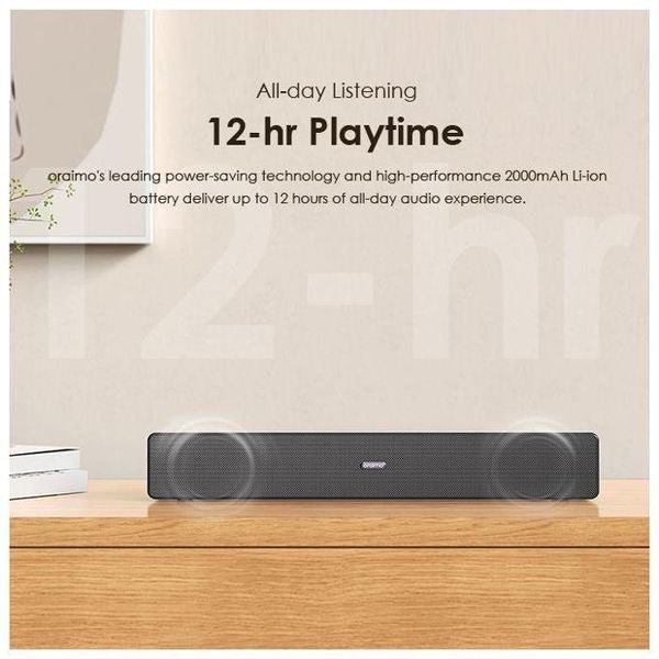 Oraimo - Wireless Portable Speaker | 16W Output | 12-Hour Playtime