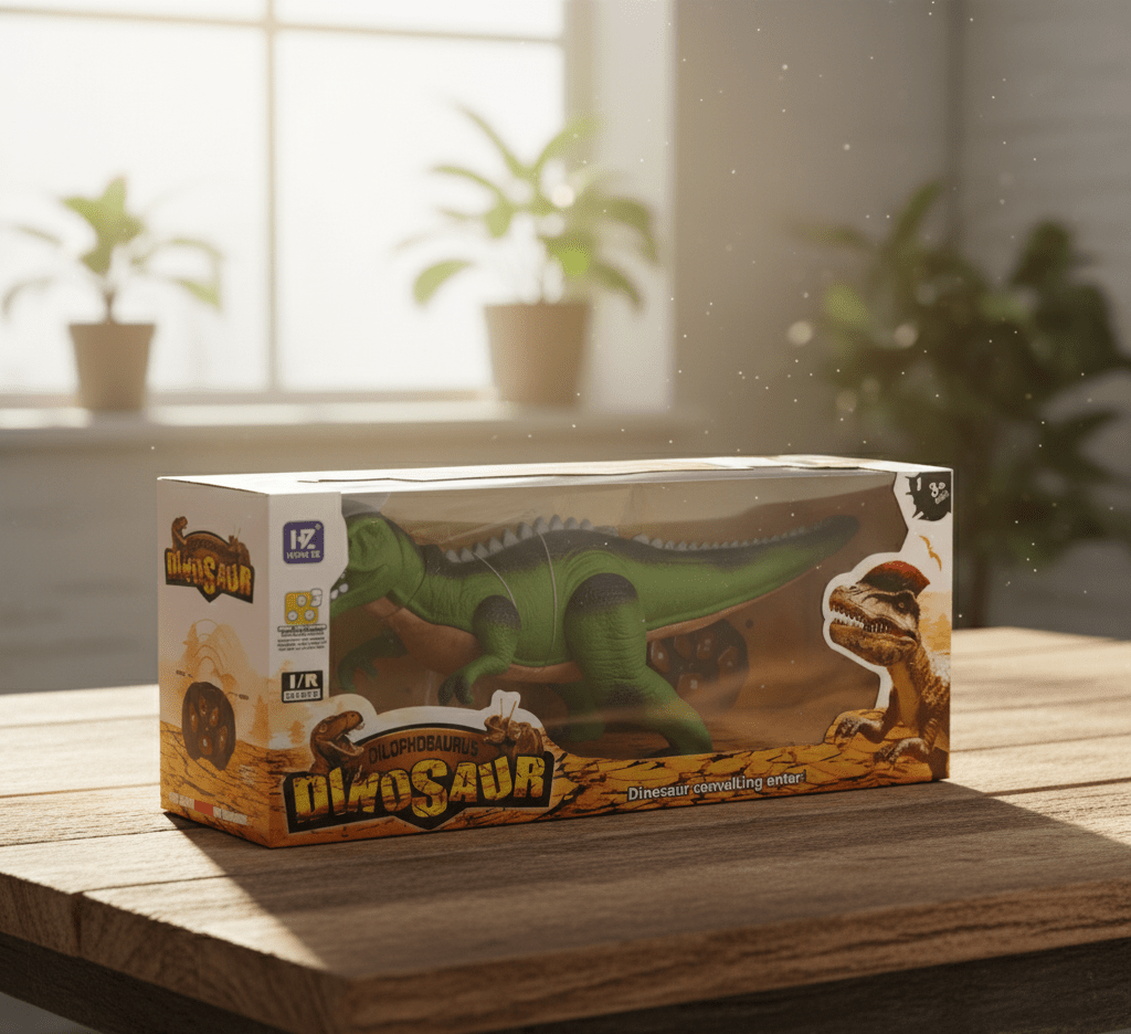 Dilophosaurus Dinosaur Toy with Remote Control